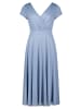 Vera Mont Cocktailkleid im Glitzer-Look in Blue/Silver