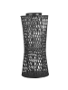 Beliani Laterne MACTAN in Schwarz - (W) 26 x (H) 58 x (L) 14 cm