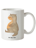 Mr. & Mrs. Panda Kaffeetasse Otter Bauch ohne Spruch in Weiß