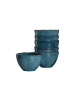 LEONARDO 6er Set Keramikschalen Matera in ø 15,3 cm in Blau