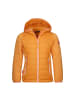 Trollkids hybride Fleece-Jacke "Skabu" in Saharagelb/Koralle