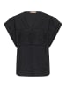 CULTURE Kurzarm-Bluse CUleso Relaxed fit in Black