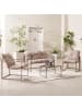 home24 Gartensitzgruppe Savva 4-teilig in Beige