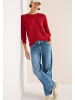 Cecil Pullover in fiery red heather melange