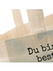 Mr. & Mrs. Panda Shopper Hund Dame Design mit Spruch in Weiß