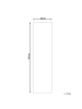Beliani Kurzflor CATAK in Weiß/Grau - (W) 80 x (L) 300 cm