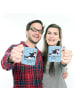 Mr. & Mrs. Panda Tasse Orca Zylinder mit Spruch in Blau Pastell