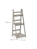 relaxdays Blumentreppe in Grau - (B)41 x (H)108 x (T)40 cm