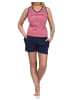 NORMANN ärmellose shorty Schlafanzug Top Anker - 73031 in rot
