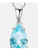 Diamant L'éternel Halskette aus 375 Weißgold mit Topas