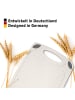 Exitoso EXITOSO Schneidebrett aus PP-Material & Weizenstroh - mit Saftrille & Griff