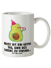 Mr. & Mrs. Panda XL Tasse Avocado Feier mit Spruch in Weiß