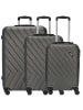 PAKLITE Quick Trolley Set 3tlg. (grau/anthrazit) in grau/anthrazit