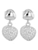 Adeliás Damen Ohrringe – Ohrstecker aus 925 Silber in silber