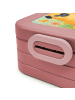 Mr. & Mrs. Panda Bento Box Mops Design mit Spruch in Rot Pastell
