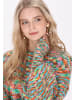 IZIA Damen Pullover in Grün Mehrfarbig
