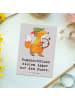 Mr. & Mrs. Panda Postkarte Bogenschützen Fokussierung mit Spruch in Grau Pastell
