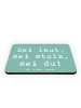Mr. & Mrs. Panda Kühlschrank Magnet Spruch Sei du Mutig mit Spruch in Meeresbrise