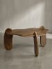 KADIMA DESIGN Couchtisch 78x78x39,5 cm Mango Massivholz Walnussfarben Sofatisch