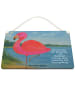 Mr. & Mrs. Panda Deko Wandtafel Flamingo Classic Design mit Spruch in Weiß