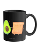 Mr. & Mrs. Panda Tasse Avocado Toast ohne Spruch in Schwarz