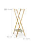 relaxdays Kleiderständer in Natur - (B)50 x (H)155,5 x (T)57,5 cm