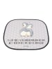 Mr. & Mrs. Panda Sonnenblende Pinguine Kuscheln mit Spruch in Grau Pastell
