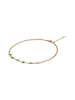 myMo Women Bracelet With Lobster Clasp in Gold Green