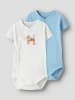 name it 2er Pack Wickelbodys Kurzarm NBMVACION in airy blue