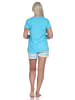 NORMANN Shorty kurzarm Pyjama und - 73806 in hellblau