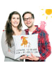 Mr. & Mrs. Panda 40 x 40 Kissen Fuchs Weihnachten mit Spruch in Weiß