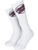 Santa Cruz Socke "Partial Dot Sock" in Weiß