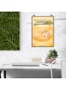 Mr. & Mrs. Panda Poster Wüstenfuchs Blumen Design mit Spruch in Weiß