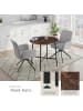 tectake Esstisch Ennis 80 x 76 cm, Industrial Holz dunkel, rustikal