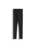 Coccodrillo Gerippte Leggings mit langem Hosenbein in schwarz