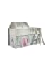 58 aufm Kessel KINDERBETT Karyl 208x114x135 Massivholz Weiß Textilset Birdy 2
