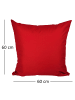 JACK 1x Outdoor Kissenhülle 60x60cm Uni in Rot