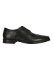 Clarks Schnürschuhe Howard Wing Black Leather in 1216 Black Leather