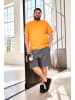 Men Plus Kurzarm T-Shirt in curry