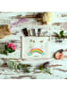 Mr. & Mrs. Panda Schminktasche Einhorn Regenbogen ohne Spruch in Weiß