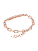 Amor Identarmband Edelstahl, IP Rose in Roségold