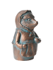 Beliani Gartenfigur LOLA in Braun/Blau - (W) 22 x (H) 37 x (L) 16 cm