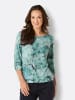 creation L 3/4-Arm-Shirt in kalkmint-bedruckt