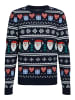 JACK & JONES Junior Strickpullover 'Festive' in dunkelblau