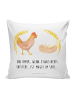 Mr. & Mrs. Panda Polsterkissen Huhn Stolz mit Spruch in Weiß