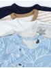 TupTam Baby Jungen Langarm Wickelshirt 5er Set in beige/blau