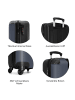 NoBoringSuitCases Suitcase, Handgepäck, Koffer, Trolley, Reisekoffer Blau mit schwarzem