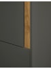 Furn.Design Aktenschrank Set 3-teilig grau, Eiche Wotan 120 cm, Kombination mit 15 Fächern
