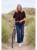 Cecil NOS Solid Matmix Teddy Vest in Red Wine