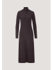 Hessnatur Strick Kleid in schwarzbeere
